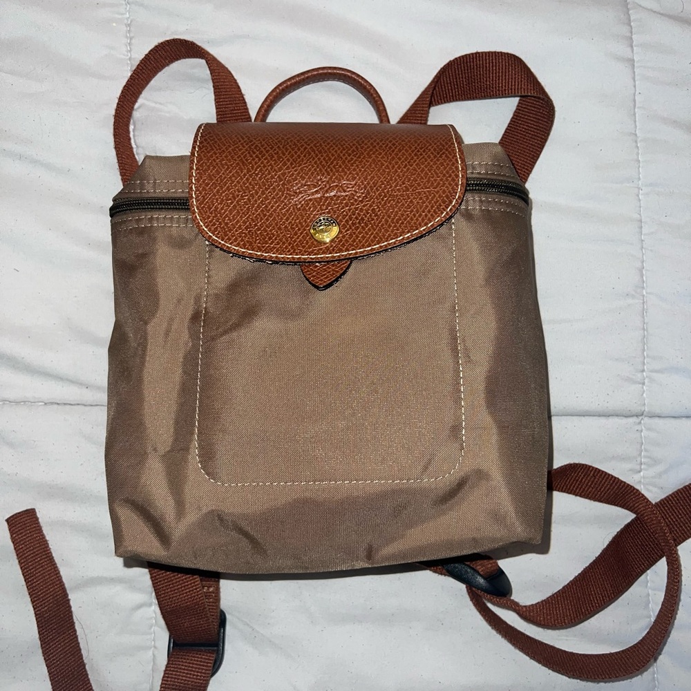 Longchamp Le Pliage XS Backpack in khaki
